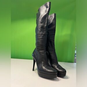 Stuart Weitzman stunning leather boots - note damage to heels